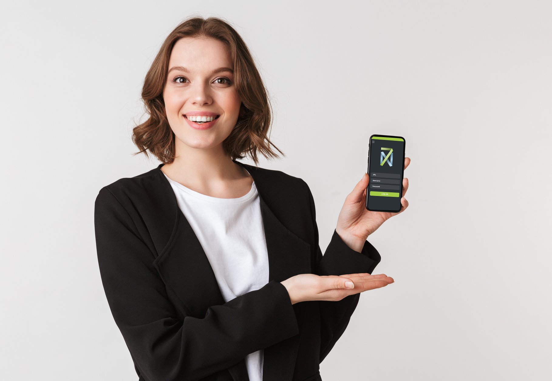 girl holding smart phone